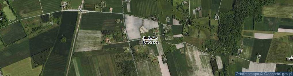 Zdjęcie satelitarne Jackowo Dworskie ul.